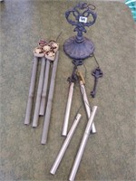 2 large wind chimes