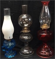 (3) OIL LAMPS