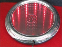 Infinity Mirror w/ Removable Acura Emblem-Red