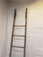 Wood ladder; 8' 3" tall