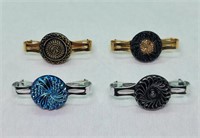 1950's Scarf Clips - Set of 4
