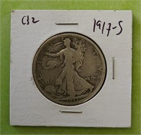 1917-S Walking Liberty Half Dollar