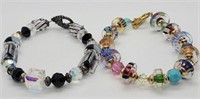Artisan Blown Glass & Australian Crystal Bracelets
