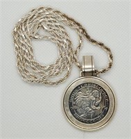 925 Safe Travel Coin Necklace