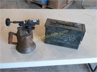 Vintage Flame Thrower, Small Ammo Can