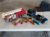 Vintage Toy Trucks & Train