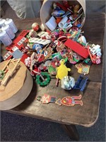 Large lot of smaller Christmas decorations