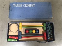 Vintage table croquet game