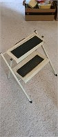 Vintage metal 2-Step folding step stool