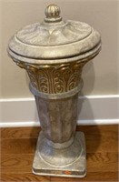 E1) Beautiful Ceramic Vase with Lid, Decorative