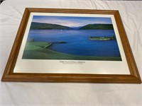E1)“The Floating Green” Beautiful Framed Print by