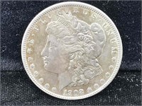 1902 Silver Morgan dollar