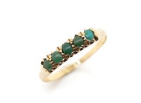Antique turquoise & yellow gold ring