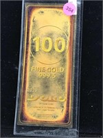 100mg 999.5 fine gold D'ORO 2020