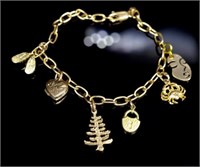 9ct Yellow gold bracelet