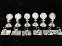 Sterling place card holders used by ambassador US