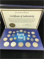 Wolrd War II Silver coinage collection