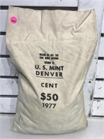 Sealed bag $50 dollar 1977 Pennies