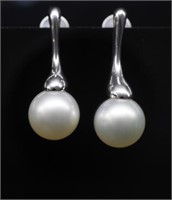 Kailis pearl & 18ct white gold earrings