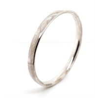A well made Modernist sterling silver bangle