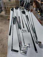 golf clubs with Graphite Driver & bag cart