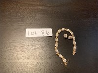 Costume Jewelry Bracelet & Earring Set