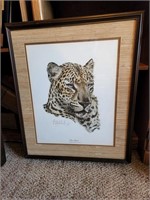 Guy Coheleach LE Signed Leopard Print