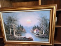 H WILSON OIL ON CANVAS PAINTING SIGNED & Framed