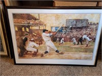 Signed and Framed Baseball picture