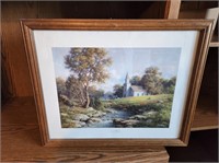 Signed picture by Larry Dyke Sunlit Chapel