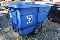 Rubbermaid Recycling Cart