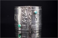 Mid C. Graziella Laffi sterling silver cuff bangle