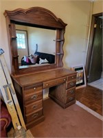 Wooden vanity, dresser, desk