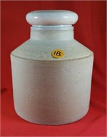 Crock Jar with Lid 9 inch
