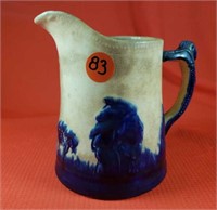 Monmouth USA Sleepy Eye Pitcher 5 1/2 inch Chipped