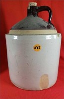 2 Gallon Crock Jug with Cork chipped