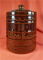 Norcrest Stoneware Cookie Jar 8 inch