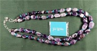 Purple Stone  with Turquoise Necklace Jay King