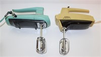 pair vintage hand mixers one as is see pics
