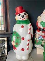 Vintage empire snowman blow mold