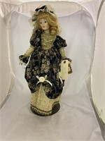 Porcelain Doll with Stand