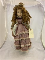 Porcelain Doll with Stand