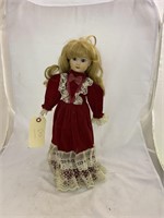 Porcelain Doll with Stand