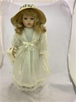 Porcelain Doll with Stand