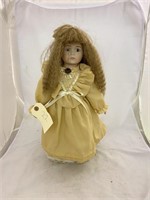 Porcelain Doll with Stand