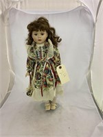 Porcelain Doll with Stand