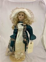 Porcelain Doll with Stand