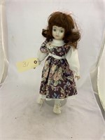 Porcelain Doll with Stand