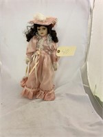 Porcelain Doll with Stand