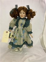 Porcelain Doll with Stand